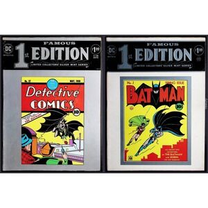 Treasury Comic Book Lot C-28 Detective #27 & F-5 Batman #1 Key Famous First Ed.